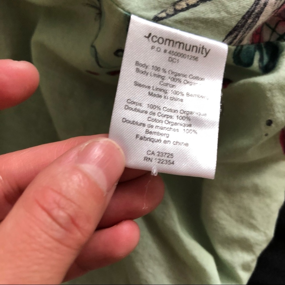 Aritzia Community Organic Cotton Bomber Jacket with belt - Picture 12 of 14